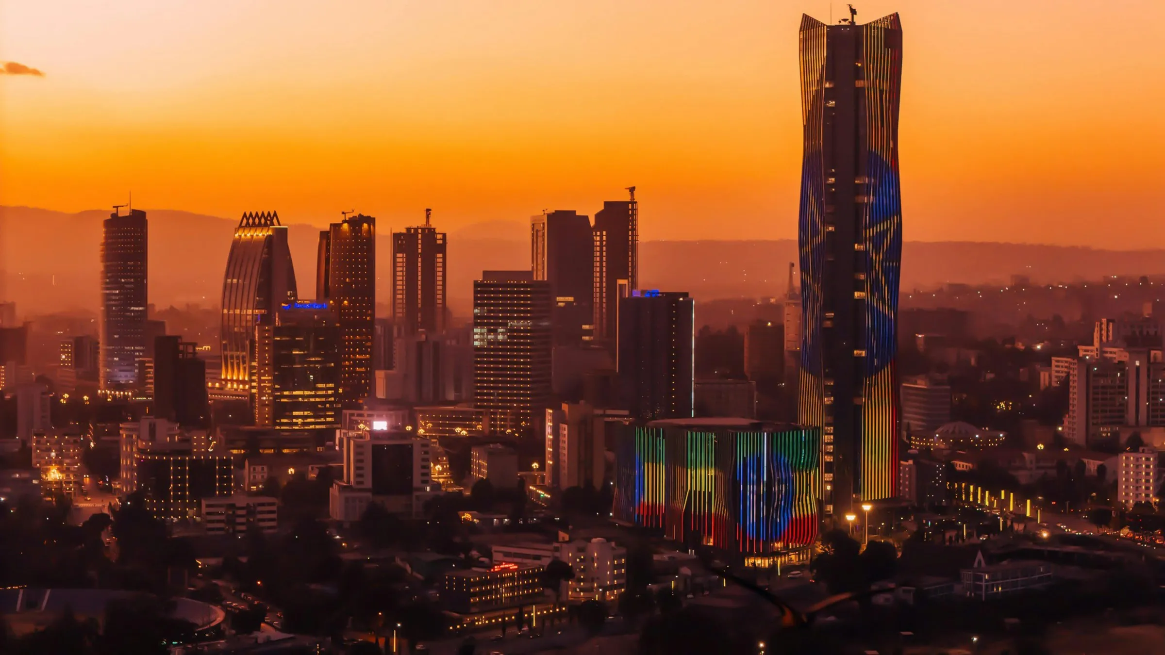 Addis Ababa, Ethiopia skyline — MereqTech headquarters · africa office